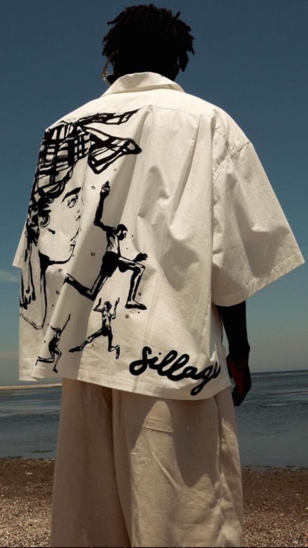 Sillage Off-White Oversized Designer Shirt