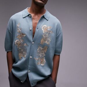 Ocean Blue Unisex Oversized Shirt