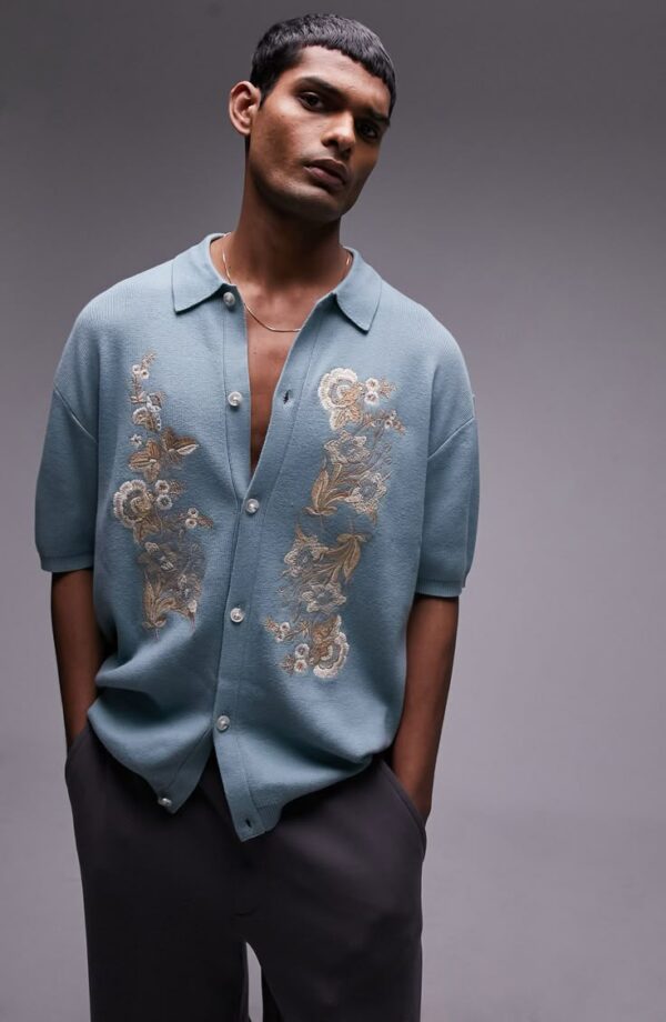 Ocean Blue Unisex Oversized Shirt